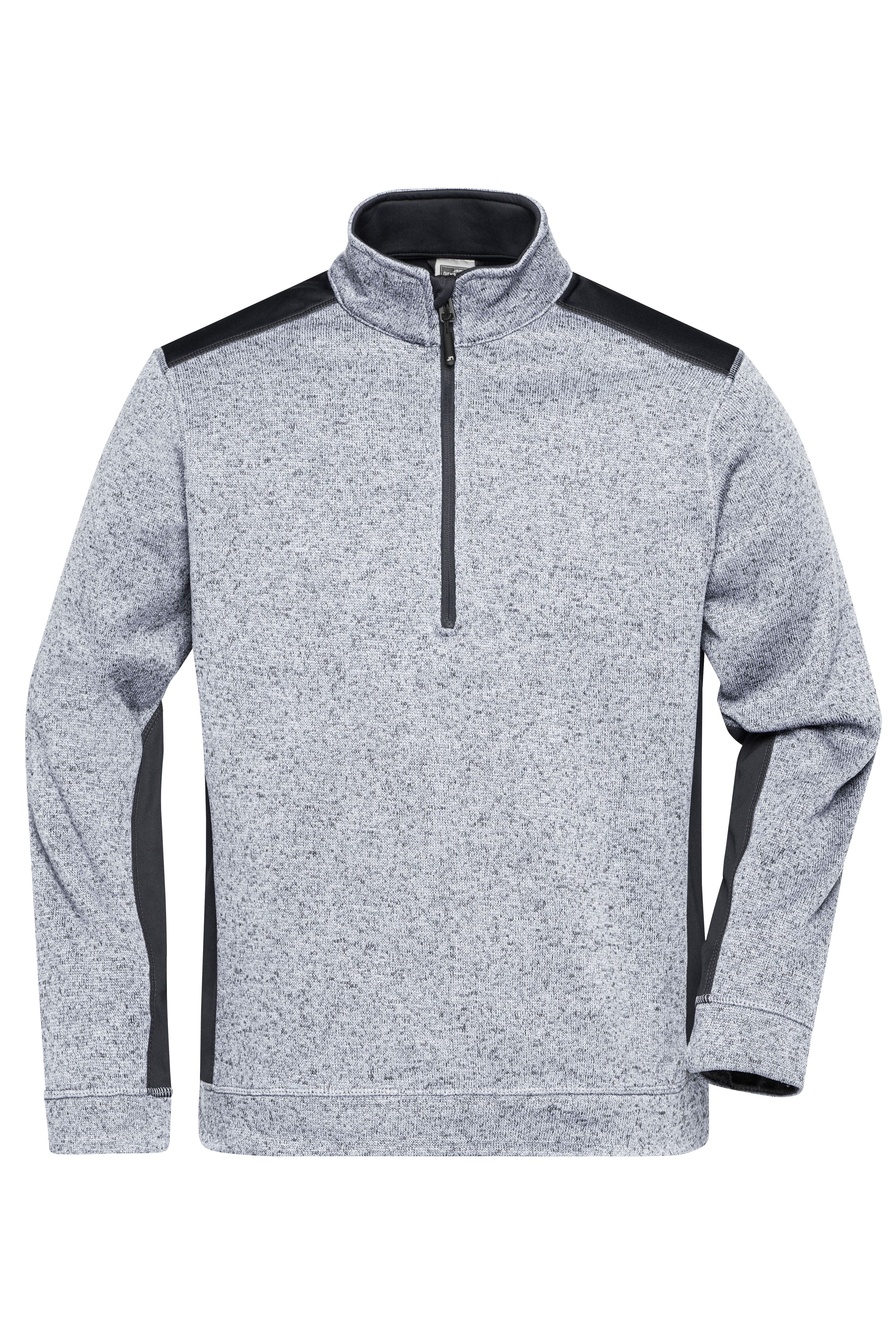 Daiber Men's Knitted Workwear Fleece Half-Zip - STRONG - JN864
